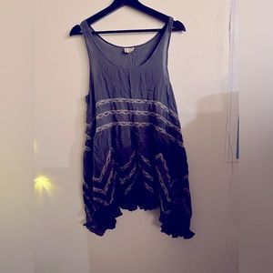 Free People Intimately Voile & Lace Trapeze Dress
